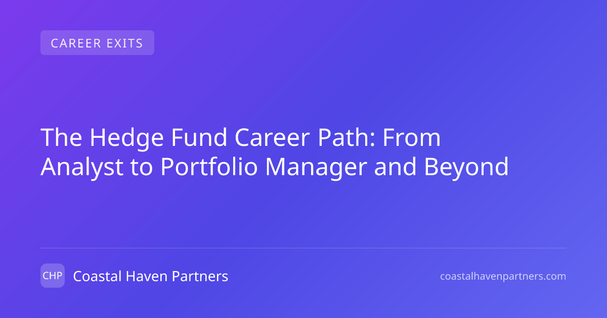 The Hedge Fund Career Path: From Analyst to Portfolio Manager and ...