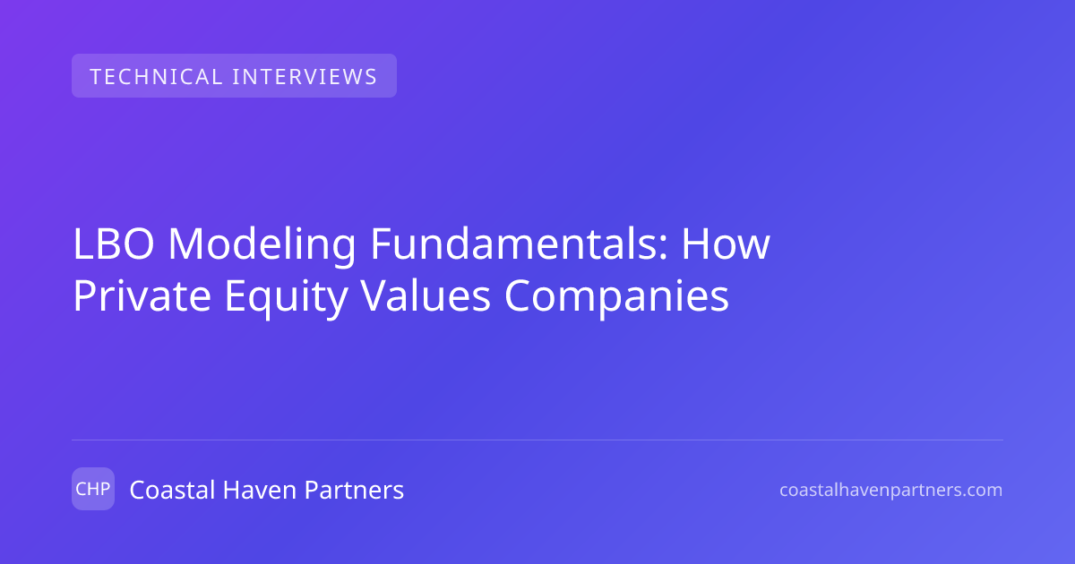 LBO Modeling Fundamentals: How Private Equity Values Companies ...